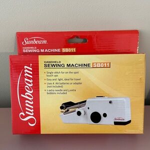 Sunbeam Portable Sewing Machine in White NEVER USED